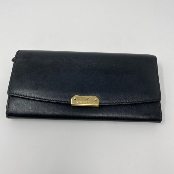 Burberry Handbags - Black Leather Burberry Wallet